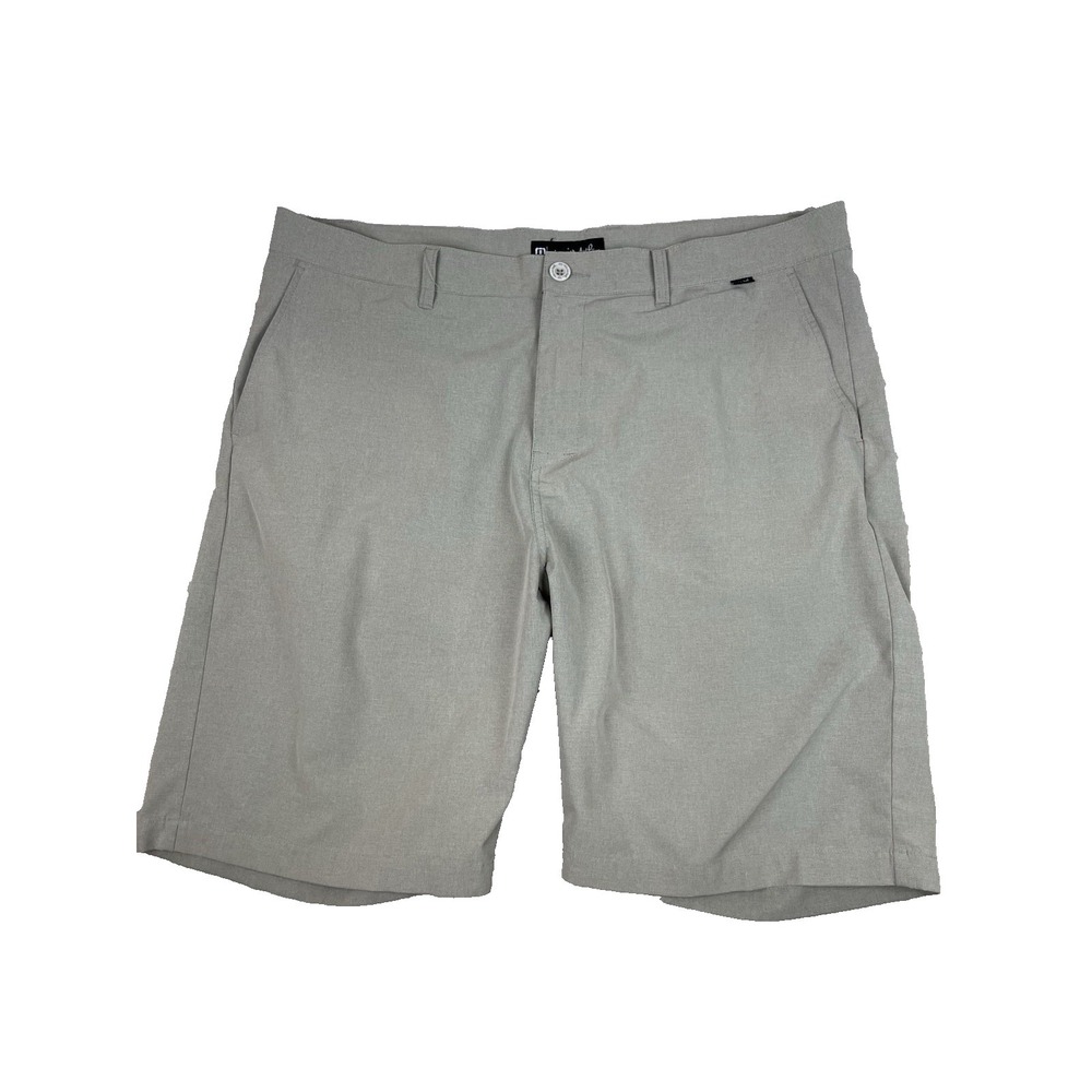 Travis Mathew Golf Shorts Men's 40 Stripe Nylon Blend Stretch RN 123280 Preppy